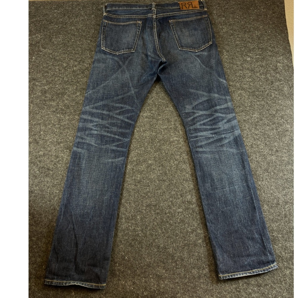 RRL Ralph Lauren Selvedge Denim Jeans Mens 32x32 Button Fly USA Honeycomb Fade